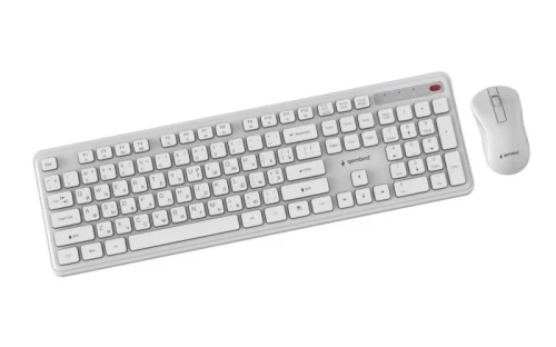 Комплект беспроводной Gembird Slim Pro Business, White (KBS-WPS-01-W-CYRL) - изображение 3