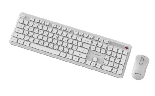 Комплект беспроводной Gembird Slim Pro Business, White (KBS-WPS-01-W-CYRL) - изображение 4