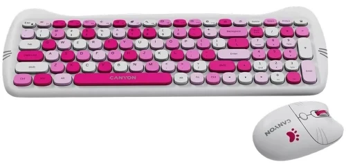Комплект беспроводной Canyon HSET-W6 "Kitty Edition", Pink (CNS-HSETW6PK) - Фото 3 Комплект беспроводной Canyon HSET-W6 "Kitty Edition", Pink (CNS-HSETW6PK) - изображение 3