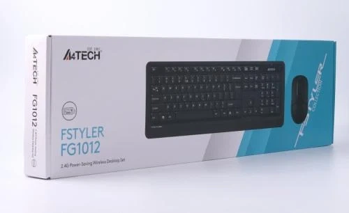 Комплект беспроводной A4tech Fstyler FG1012, Black, клавиатура+мышь - Фото 3 Комплект беспроводной A4tech Fstyler FG1012, Black, клавиатура+мышь - изображение 3