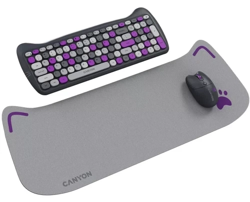 Комплект беспроводной Canyon HSET-W6 "Kitty Edition", Violet (CNS-HSETW6VT) - изображение 5