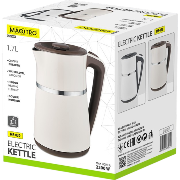 Електрочайник Maestro MR-030-WHITE - зображення 2