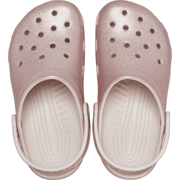 Жіночі крокси класік Crocs Classic Glitter Clog Quartz (38-39, рожевий) - изображение 3