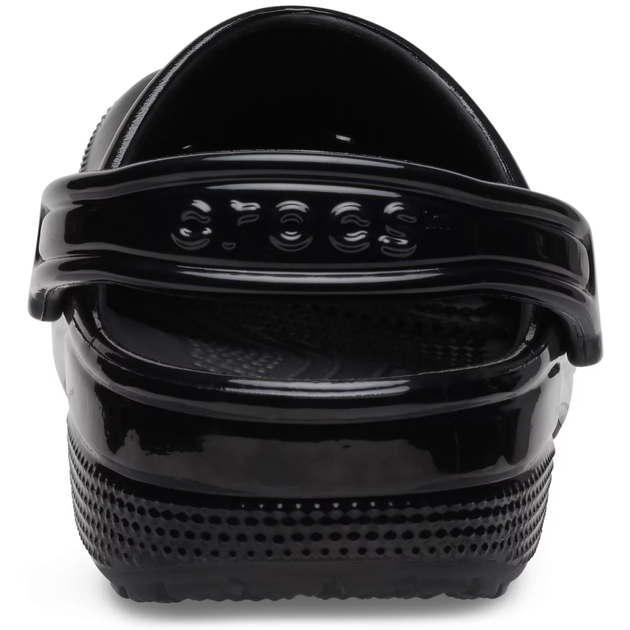 Жіночі крокси класік Crocs Classic High Shine Clog Black (40-41, чорний) - Фото 6 Жіночі крокси класік Crocs Classic High Shine Clog Black (40-41, чорний) - изображение 6