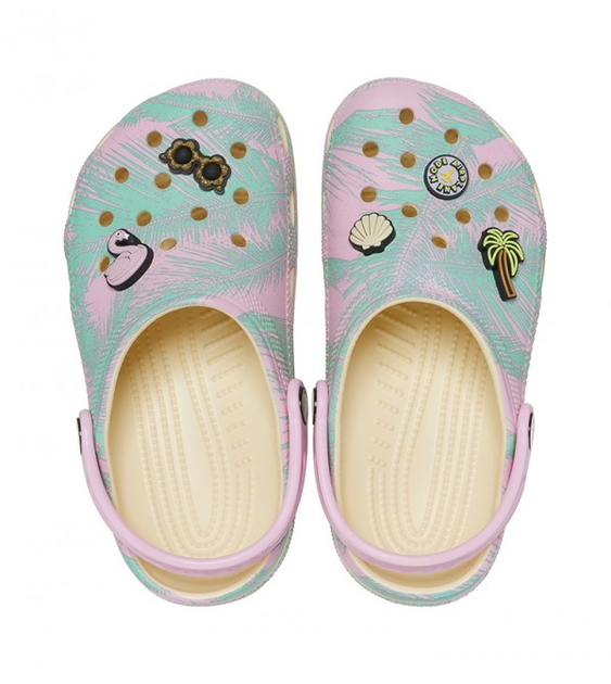 Жіночі крокси класік Crocs Classic Spring Break Clog Multi (34/35, блакитні) - Фото 3 Жіночі крокси класік Crocs Classic Spring Break Clog Multi (34/35, блакитні) - изображение 3