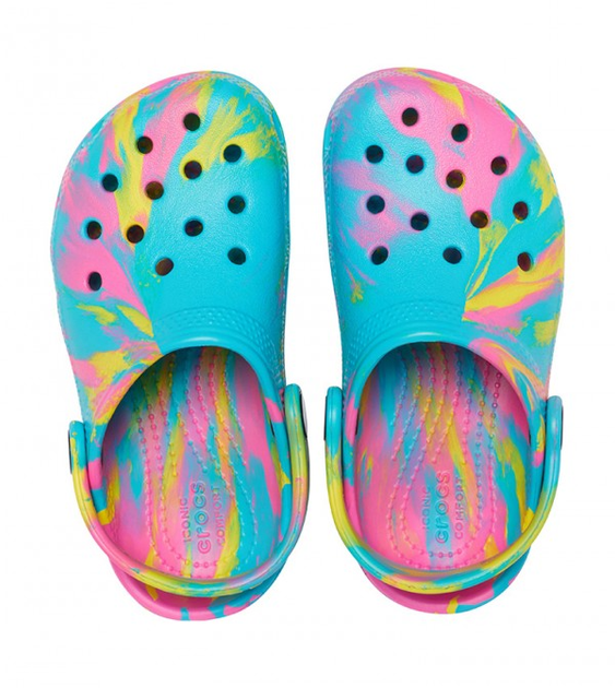 Жіночі крокси класік Crocs Classic Marbled Clog Blue/Multi (34/35, синій) - Фото 3 Жіночі крокси класік Crocs Classic Marbled Clog Blue/Multi (34/35, синій) - зображення 3