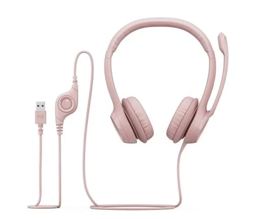 Наушники Logitech H390, Rose, USB (981-001281) - изображение 3