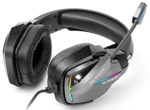 Наушники REAL-EL GDX-7780 Surround 7.1, Black, RGB, USB - Фото 6 Наушники REAL-EL GDX-7780 Surround 7.1, Black, RGB, USB - изображение 6