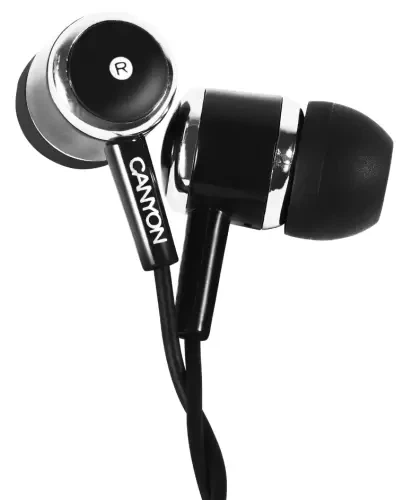 Навушники Canyon CNE-CEPM01B, Black - Фото 1 Навушники Canyon CNE-CEPM01B, Black - зображення 1