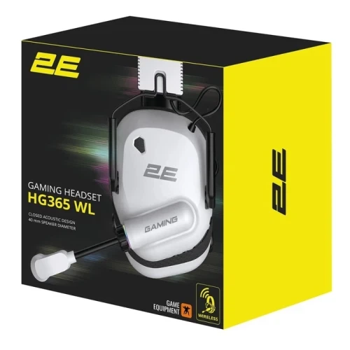 Навушники бездротові 2E GAMING HG365, White (2E-HG365WT-WL) - Фото 10 Навушники бездротові 2E GAMING HG365, White (2E-HG365WT-WL) - зображення 10