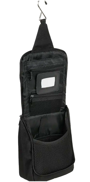 Косметичка туристична з дзеркалом для приладдя 3 відділення Cordura Snugpak чорна - зображення 6