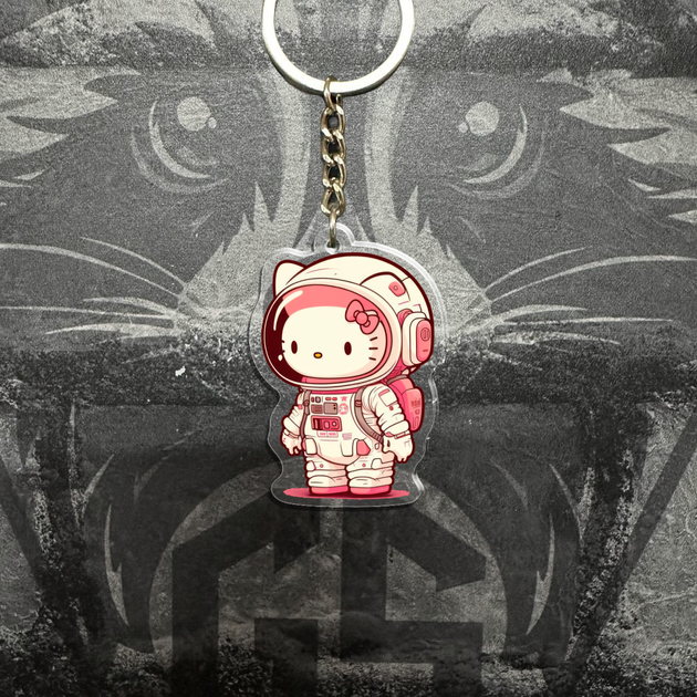 Брелок з Акрилу Hello Kitty - Фото 1 Брелок з Акрилу Hello Kitty - зображення 1