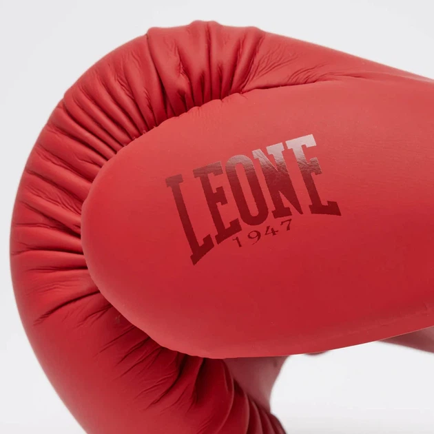 Боксерские перчатки LEONE 1947 Tone X 16 унций натуральная кожа красные - Фото 5 Боксерские перчатки LEONE 1947 Tone X 16 унций натуральная кожа красные - изображение 5