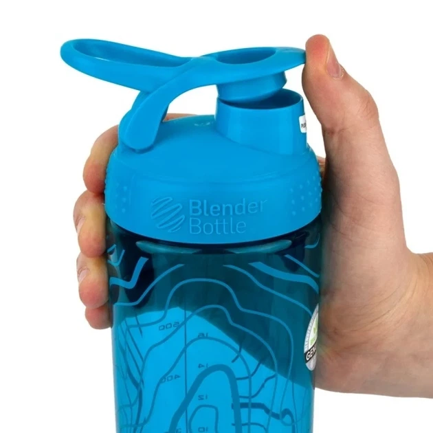 Шейкер спортивный BlenderBottle SportMixer Sleek 28oz/820ml Eastman Tritan Аква - Фото 2 Шейкер спортивный BlenderBottle SportMixer Sleek 28oz/820ml Eastman Tritan Аква - изображение 2