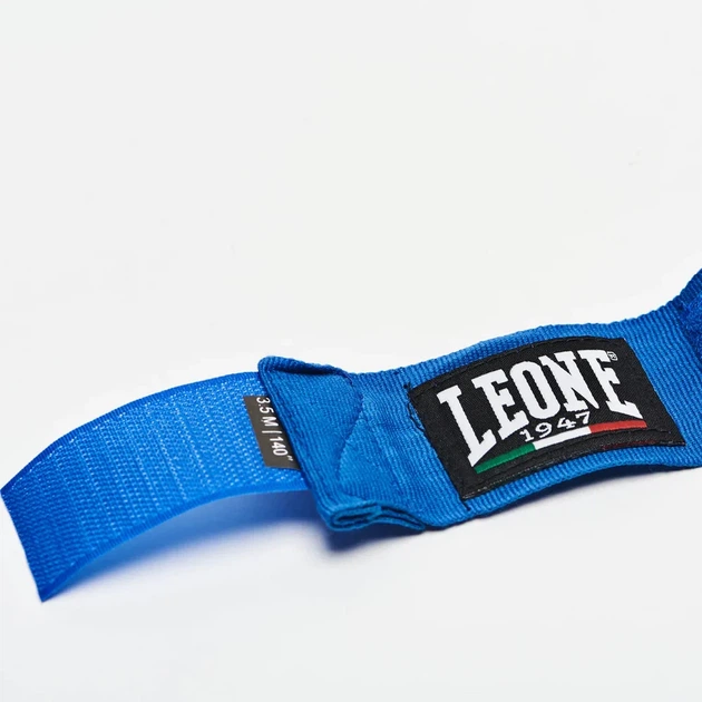 Боксерские бинты Leone AB705 эластичные 2,5 м хлопок синие - Фото 6 Боксерские бинты Leone AB705 эластичные 2,5 м хлопок синие - изображение 6