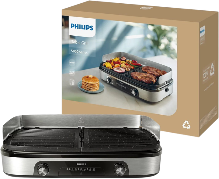 Гриль Philips Series 5000 HD6222/90 - зображення 2