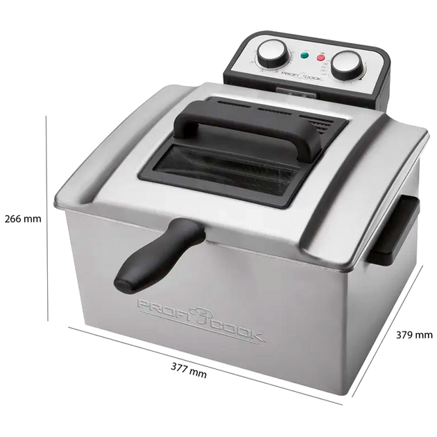 Фритюрница масляная 4 литра 3000 Вт с 2 корзинами для кухни Profi Cook - изображение 9