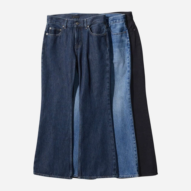 Джинсы Клеш женские Uniqlo 544289656 27 Черные (1159963145) - изображение 10