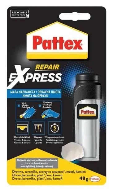 Клей Pattex Repair express епоксидний 48 г - Фото 1 Клей Pattex Repair express епоксидний 48 г - изображение 1