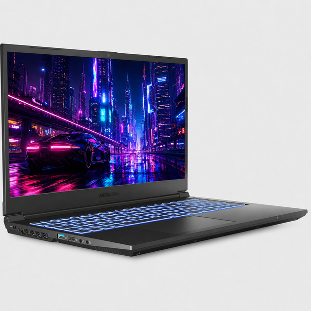 Ігровий ноутбук 15,6" Medion (Lenovo Group) Crawler E30 | Intel Core i7-12700H | IPS (1920x1080) FullHD 144 Гц | RAM 16 ГБ | SSD NVME 1 ТБ | RTX 3050Ti, 4 ГБ | Intel UHD Graphics | Підсвітка клавіатури | Win11 (5304) - изображение 2
