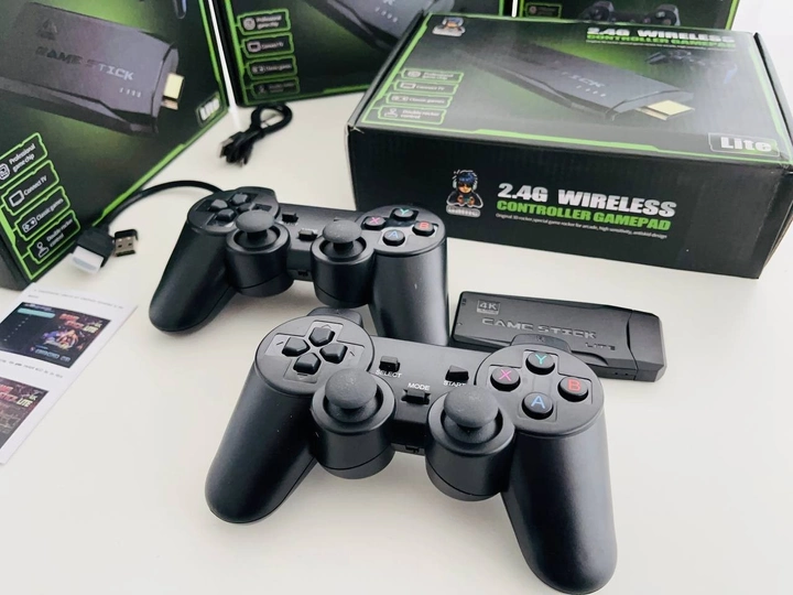 64ГБ Игровая приставка LITE GREEN HDMI 3535 игр Dendy, Sega, Аркадные игры, Game Boy, Nintendo, Atari, PlayStation 1 - изображение 4