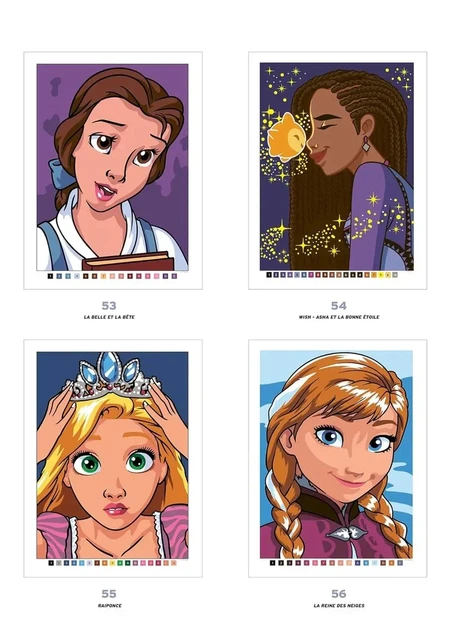 Розмальовки disney за номерами Zagadkowe rysunki антистрес арт терапія велика розмальовка дитяча дісней по цифрам для дітей дівчаток хлопчиків дорослих Dziewczęta i kobiety Best of Heroines - изображение 3