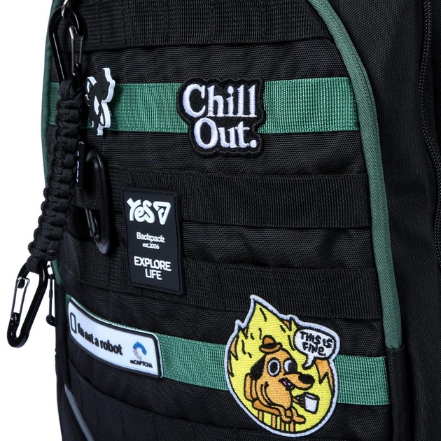 Рюкзак для подростка ортопедический Yes TS-59 Chill Out, для мальчиков, черный (550411) - изображение 6