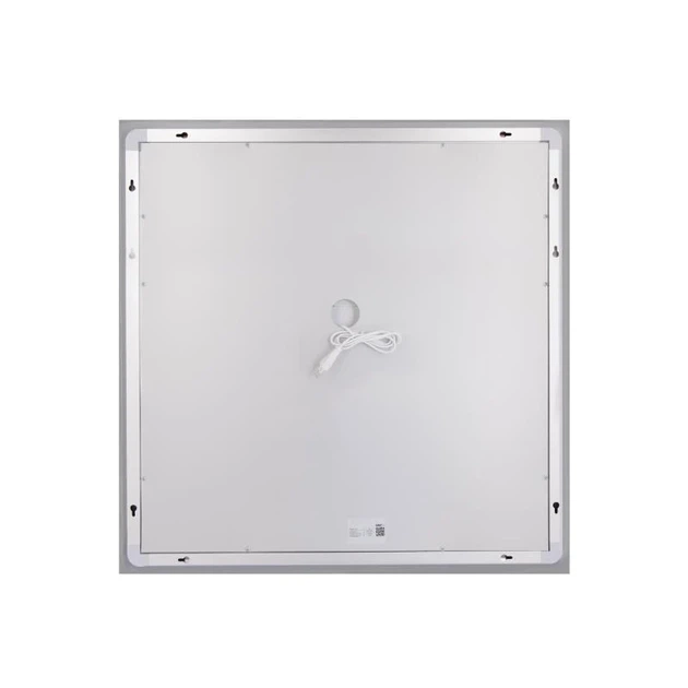 Зеркало настенное Lidz Kubis KU1 700х700 см с LED-подсветкой антизапотеванием белое - изображение 6