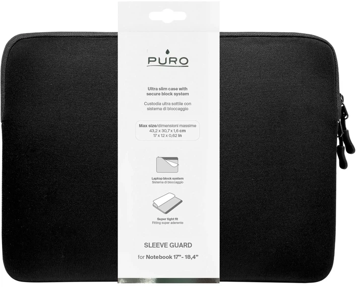 Чохол для ноутбука Puro Slim Pocket 18" Black (PUSLIMGS17BLK) - Фото 2 Чохол для ноутбука Puro Slim Pocket 18" Black (PUSLIMGS17BLK) - зображення 2