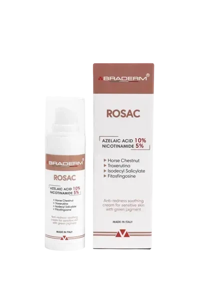 Успокаивающий крем BRADERM Rosac Cream, 30 мл 00-00000389 - Фото 1 Успокаивающий крем BRADERM Rosac Cream, 30 мл 00-00000389 - изображение 1