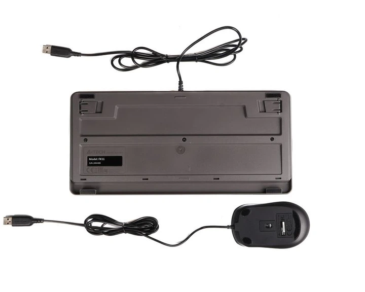 Комплект проводная клавиатура с мышью A4Tech Fstyler F1110, USB, серый цвет - Фото 7 Комплект проводная клавиатура с мышью A4Tech Fstyler F1110, USB, серый цвет - изображение 7