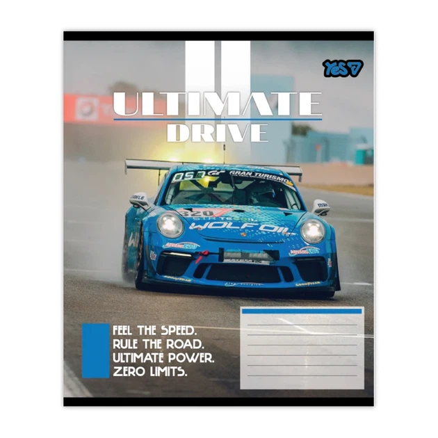 Зошит учнівський Ultimate drive YES 768509 12 аркушів Різнокольоровий shop (4823133101651) - Фото 3 Зошит учнівський Ultimate drive YES 768509 12 аркушів Різнокольоровий shop (4823133101651) - изображение 3