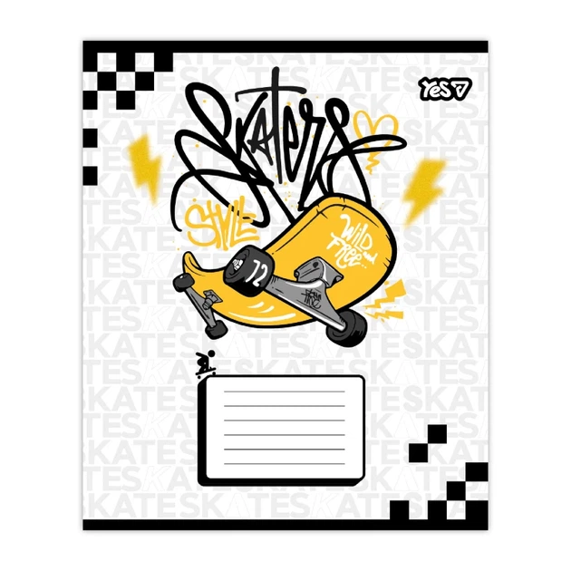 Зошит учнівський Born to skate YES 768714 12 аркушів Різнокольоровий shop (4823133109152) - изображение 5
