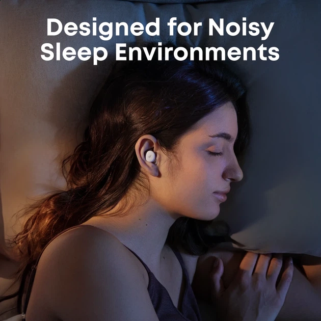 Бездротові навушники для сну Anker Soundcore Sleep A30, White, Bluetooth 5.4, ANC, 45H, AI Sleep, IPX4, TWS - зображення 8