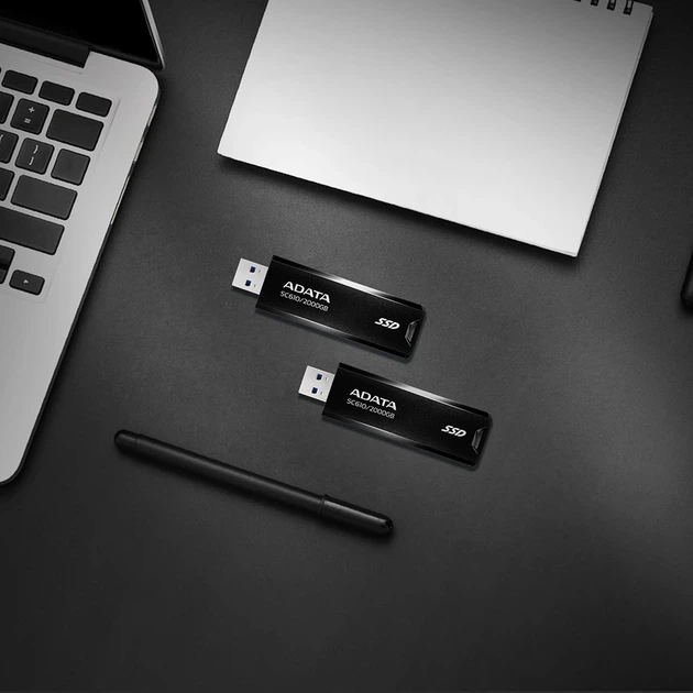 Портативний SSD ADATA SC610 2TB USB 3.2 550/500Mb/s Black - изображение 11