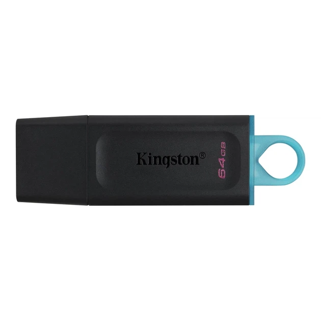 Флеш-накопичувач Kingston USB 3.2 DT Exodia 64GB Black/Teal - Фото 1 Флеш-накопичувач Kingston USB 3.2 DT Exodia 64GB Black/Teal - изображение 1
