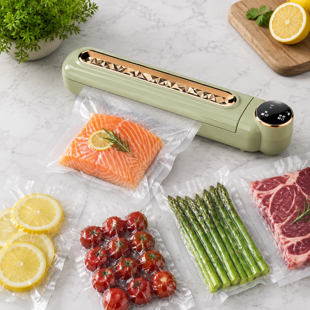 Вакуумный упаковщик, бытовой автоматический аппарат Сapper / Вакууматор продуктов / Кухонний вакууматор для дому - Фото 3 Вакуумный упаковщик, бытовой автоматический аппарат Сapper / Вакууматор продуктов / Кухонний вакууматор для дому - изображение 3
