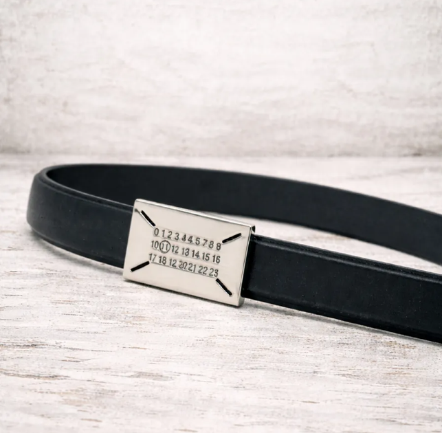 Стильний шкіряний ремінь Maison Margiela Number Logo Buckle Belt MM11 opium skate drip drill archive y2k . Пояс майсон маржела - Фото 3 Стильний шкіряний ремінь Maison Margiela Number Logo Buckle Belt MM11 opium skate drip drill archive y2k . Пояс майсон маржела - изображение 3