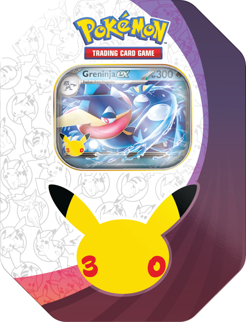 Zestaw kart Pokemon TCG: 30th Celebration - Tin - Greninja EX (196214147027) - Zdjęcie 1 Zestaw kart Pokemon TCG: 30th Celebration - Tin - Greninja EX (196214147027) - obraz 1