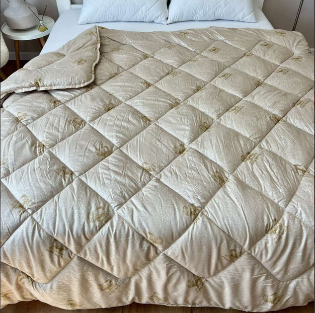Ковдра Pure Wool Casablank 100%вовна з хлопком 150х200см бежевий (volt5) - Фото 1 Ковдра Pure Wool Casablank 100%вовна з хлопком 150х200см бежевий (volt5) - зображення 1