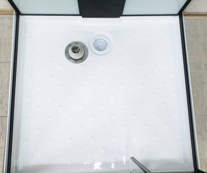 Душовий бокс VERONIS BKN-9-90 90×90×215 см, низький піддон, прозоре скло, чорний профіль, гідромасаж - зображення 5