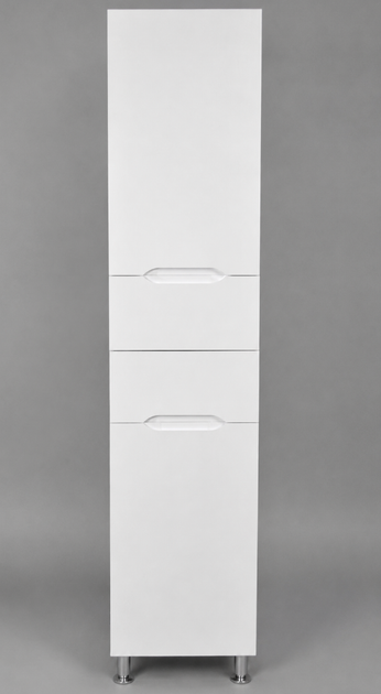 Пенал Ніколь MP01K 40×30×190 см, правий, підлоговий, із кошиком, фурнітура BLUM, корпус ЛДСП, фасад МДФ, білий - изображение 2