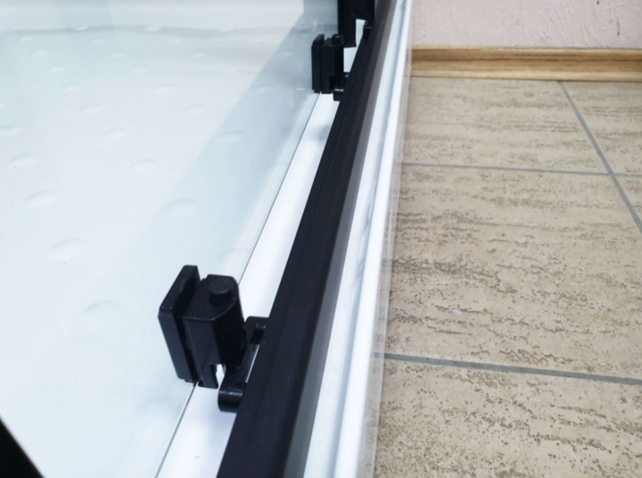 Душовий бокс VERONIS BKN-4-80 80×80×215 см, низький піддон, прозоре скло, чорний профіль, гідромасаж - изображение 4