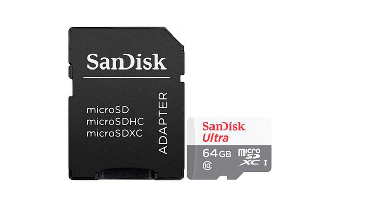 Карта Пам'яті SanDisk Ultra UHS-1 microSDXC + SD ADAPTER 64GB - зображення 3