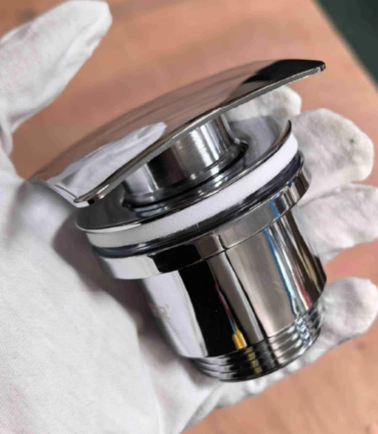 Донный клапан Koer PW-13-01 1 1/4" автоматический хром металл - изображение 6