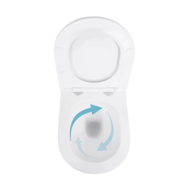 Подвесной унитаз Qtap Swan Ultra Quiet 485x360x320 см керамика белый комплект инсталляции - изображение 6