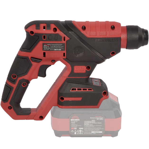 Перфоратор акумуляторний Vitals Master ARa 1812c BL Kit - зображення 5