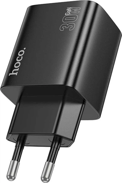 Зарядное устройство Hoco N56 Fundador PD 30 Вт 4 порта USB Type-C + USB-A Черный (6942007632492) - изображение 4