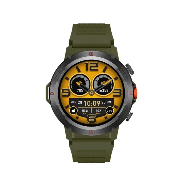 Смарт-годинник W&O IWO X22 IP68 Army Green (IWOX22AG) - зображення 5