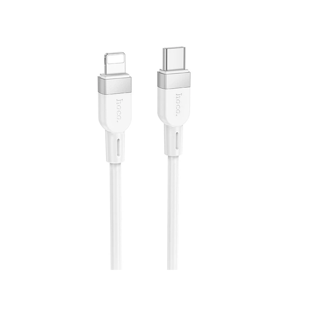 Кабель Hoco X109 Energy silicone Type-C to Lightning White 1m 75527 - Фото 1 Кабель Hoco X109 Energy silicone Type-C to Lightning White 1m 75527 - изображение 1